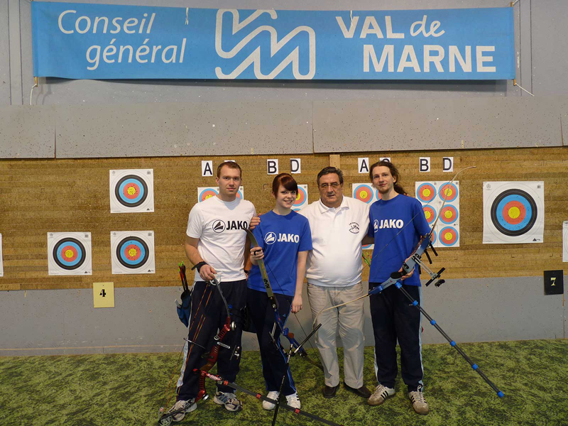 Vier Bogenschützen in Frankreich