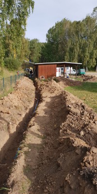 Groẞbaustelle an der Beachvolleyball-Anlage kurz vor der Fertigstellung - 20180922_095801_40745270e8cf1a7fe736387ff1397327