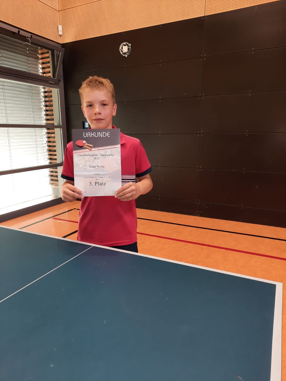 Jonas Wiche mit 3.Platz bei Bezirksrangliste der U11