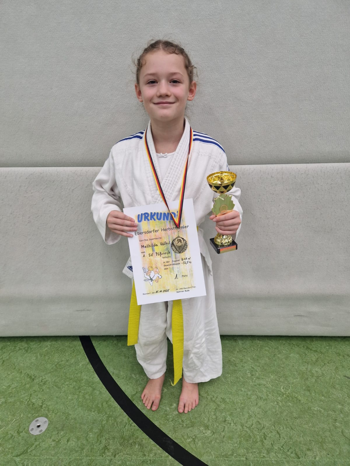 Mathilda Völkel, beste Technikerin der AK U11 