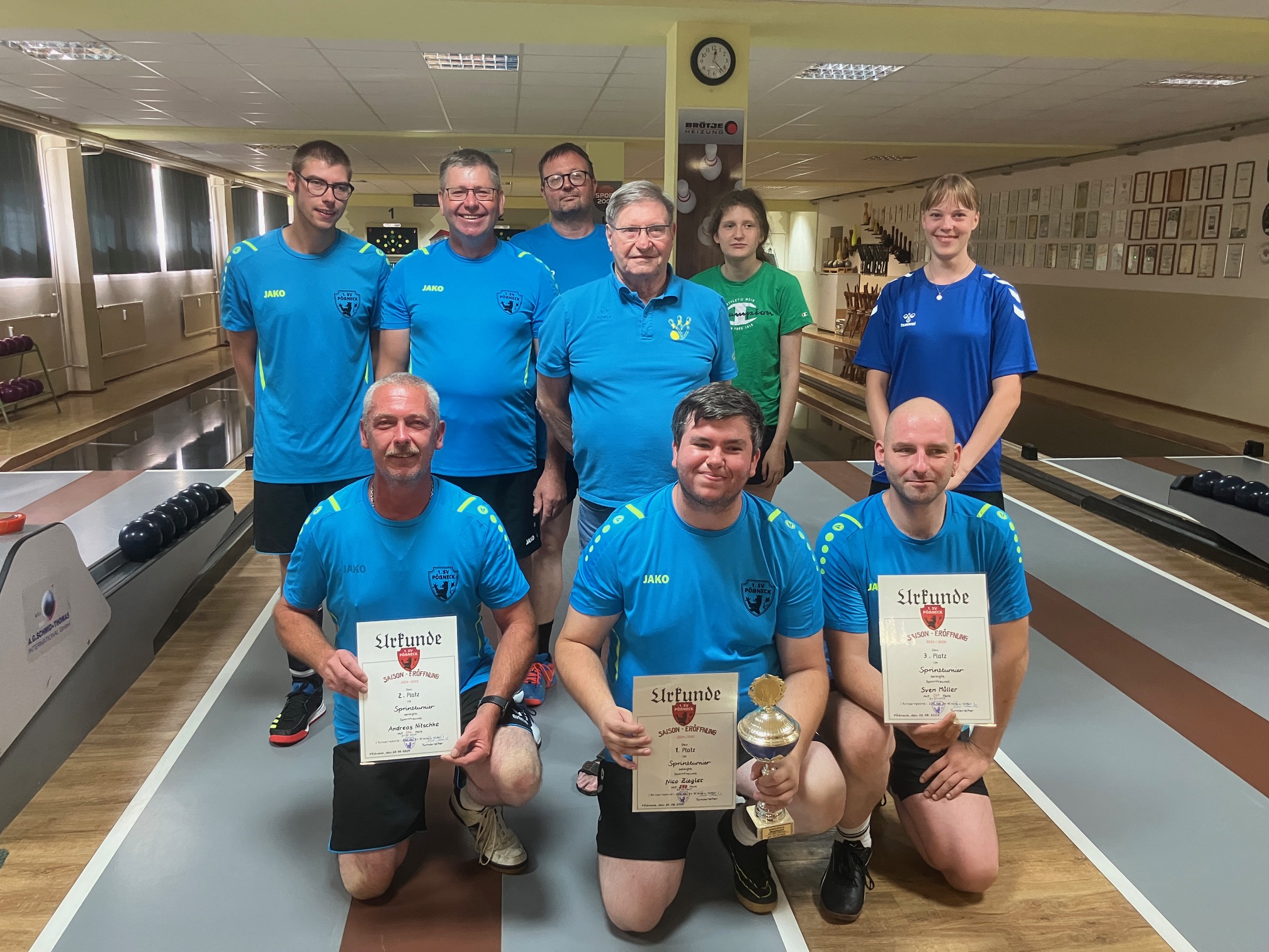 Die Kegler des 1. SV Pöẞneck melden sich aus der Sommerpause zurück