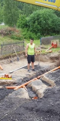 Bau von Sanitäranlagen auf der Beach-Anlage - K640_1_22_62153de54478485fce4298c1bddf79d6