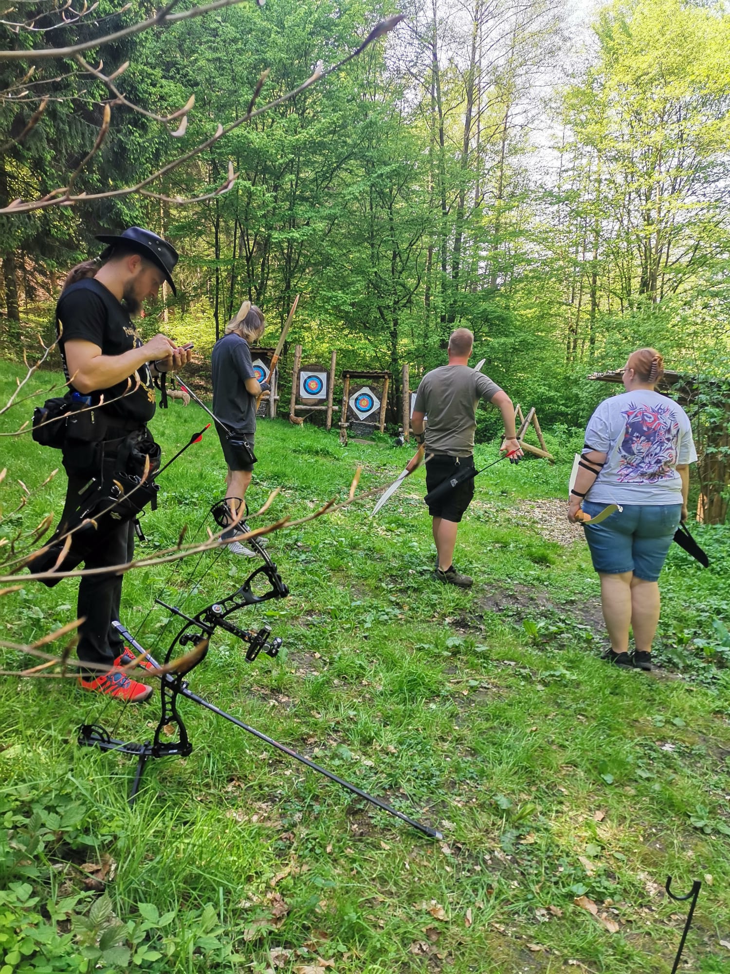 Besuch auf dem 3D-Parcours